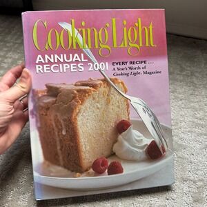 Vintage Cooking Light Annual Recipes 2001 Hardcover Cookbook Healthy Eating